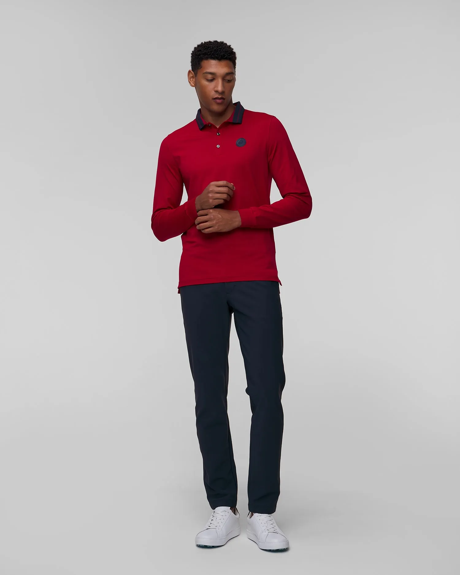 Men's long-sleeved polo Chervo Affranto A0002-837