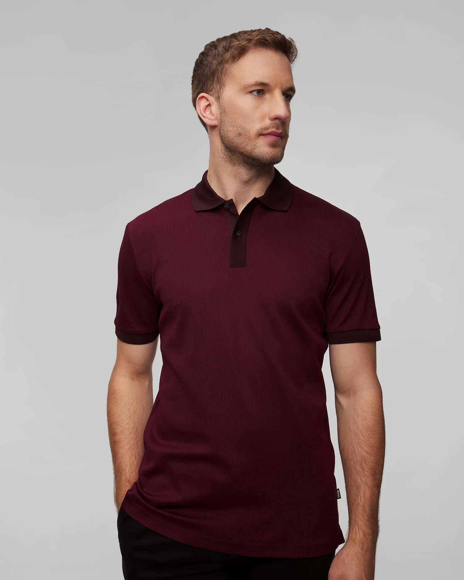 Men's maroon polo Hugo Boss H-Parlay 50518563-642