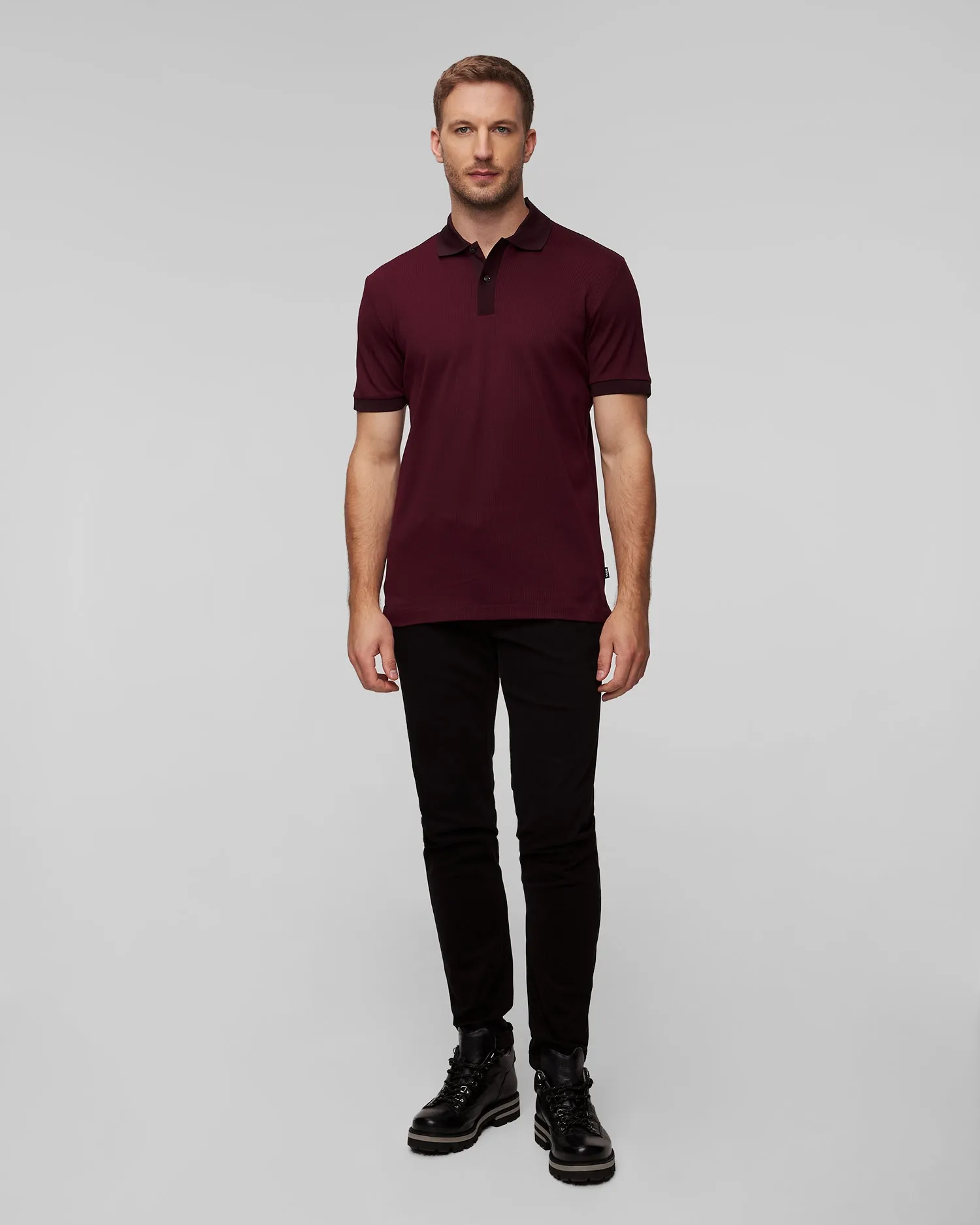 Men's maroon polo Hugo Boss H-Parlay 50518563-642