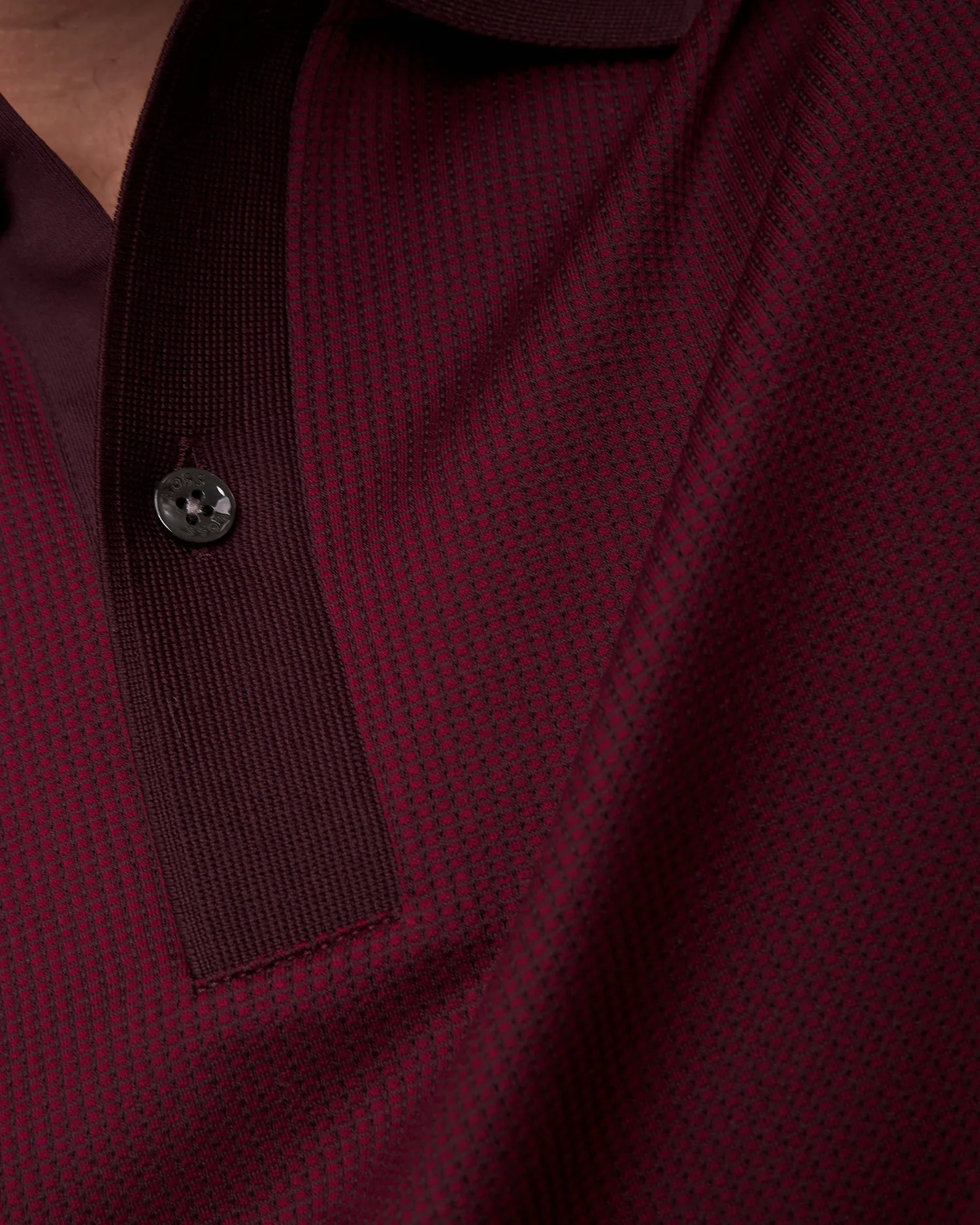 Men's maroon polo Hugo Boss H-Parlay 50518563-642