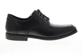 Men's Black Leather Plain Toe Oxfords by Rockport