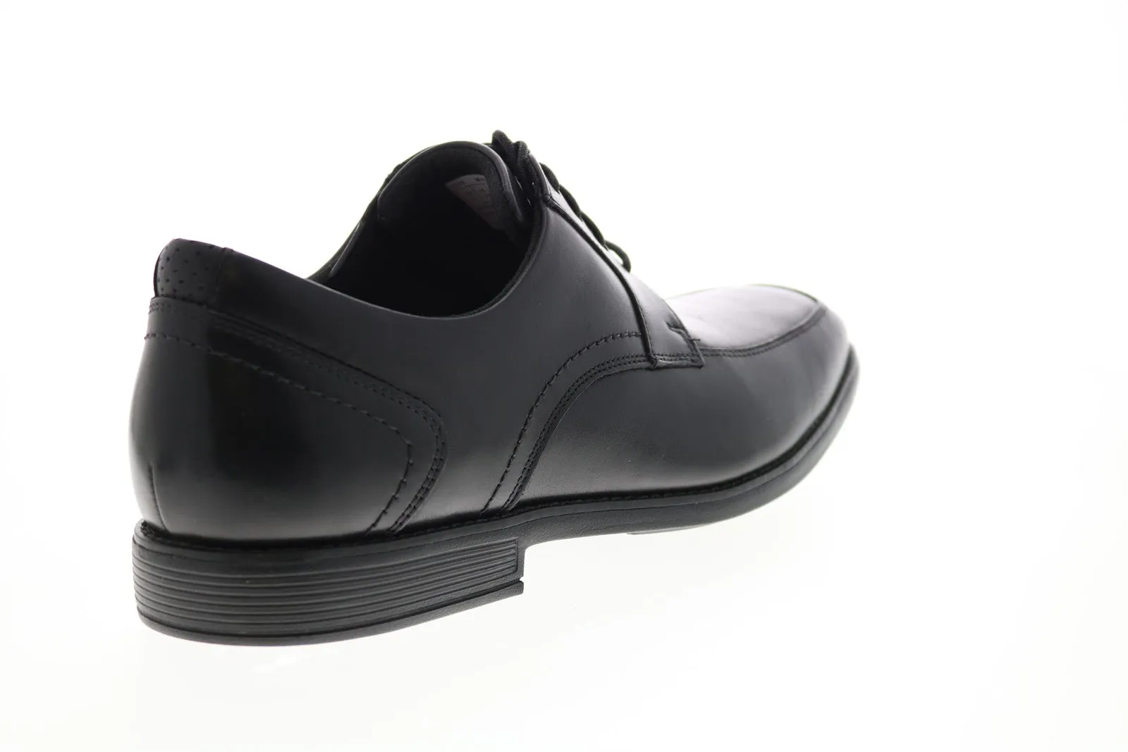 Men's Black Leather Plain Toe Oxfords by Rockport