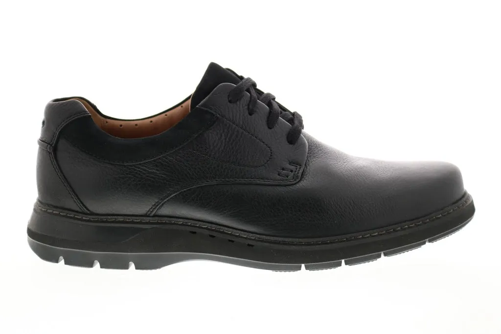 Men's Black Wide Oxfords by Clarks Un Ramble Lo 26136992