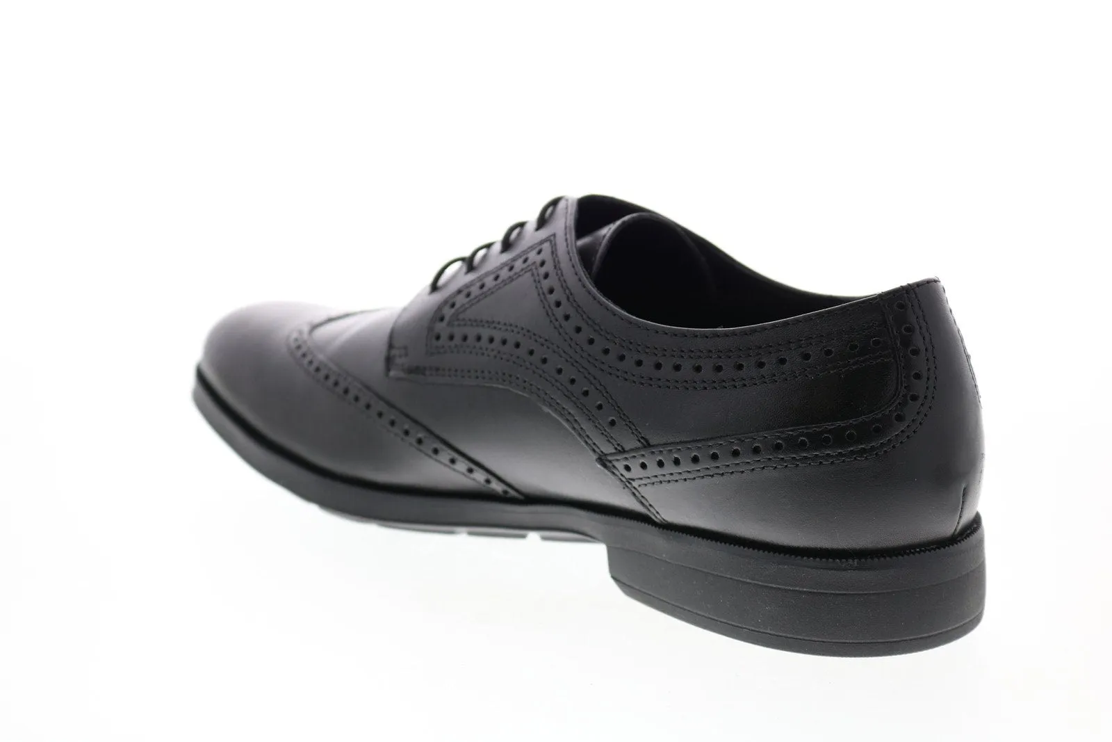 Men's Black Wingtip Oxfords by Geox U Hilstone 2Fit