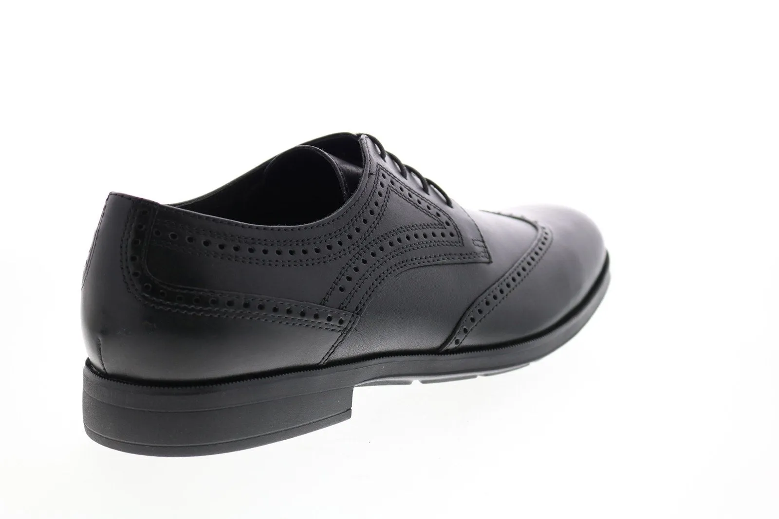 Men's Black Wingtip Oxfords by Geox U Hilstone 2Fit