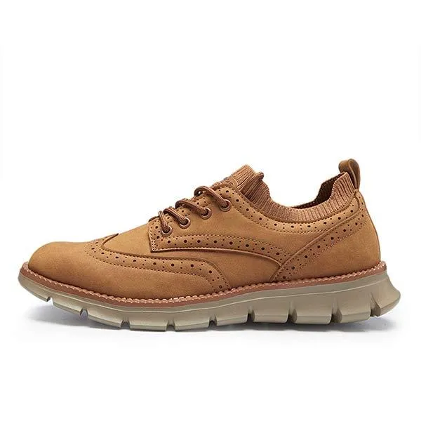 Men's Brogue Casual Leather Shoes 08195238