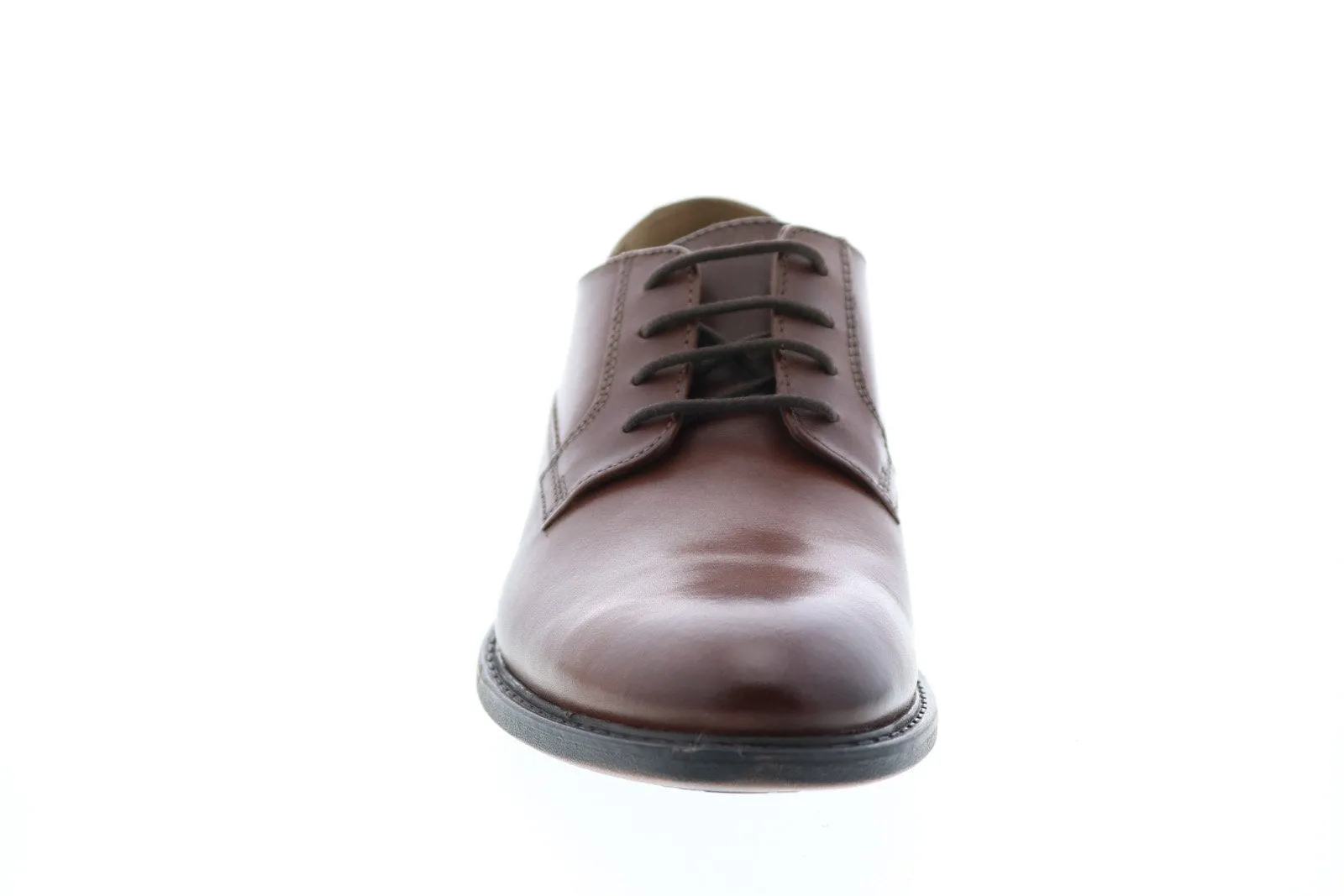 Men's Brown Leather Plain Toe Oxfords by Bostonian