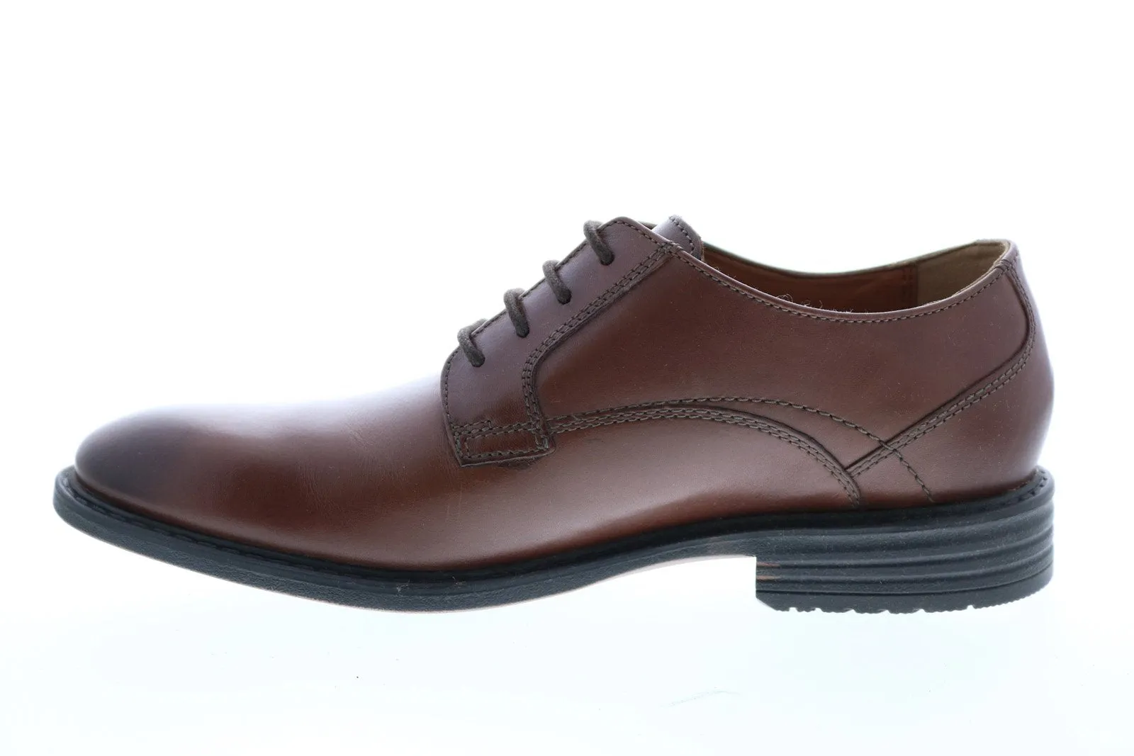 Men's Brown Leather Plain Toe Oxfords by Bostonian