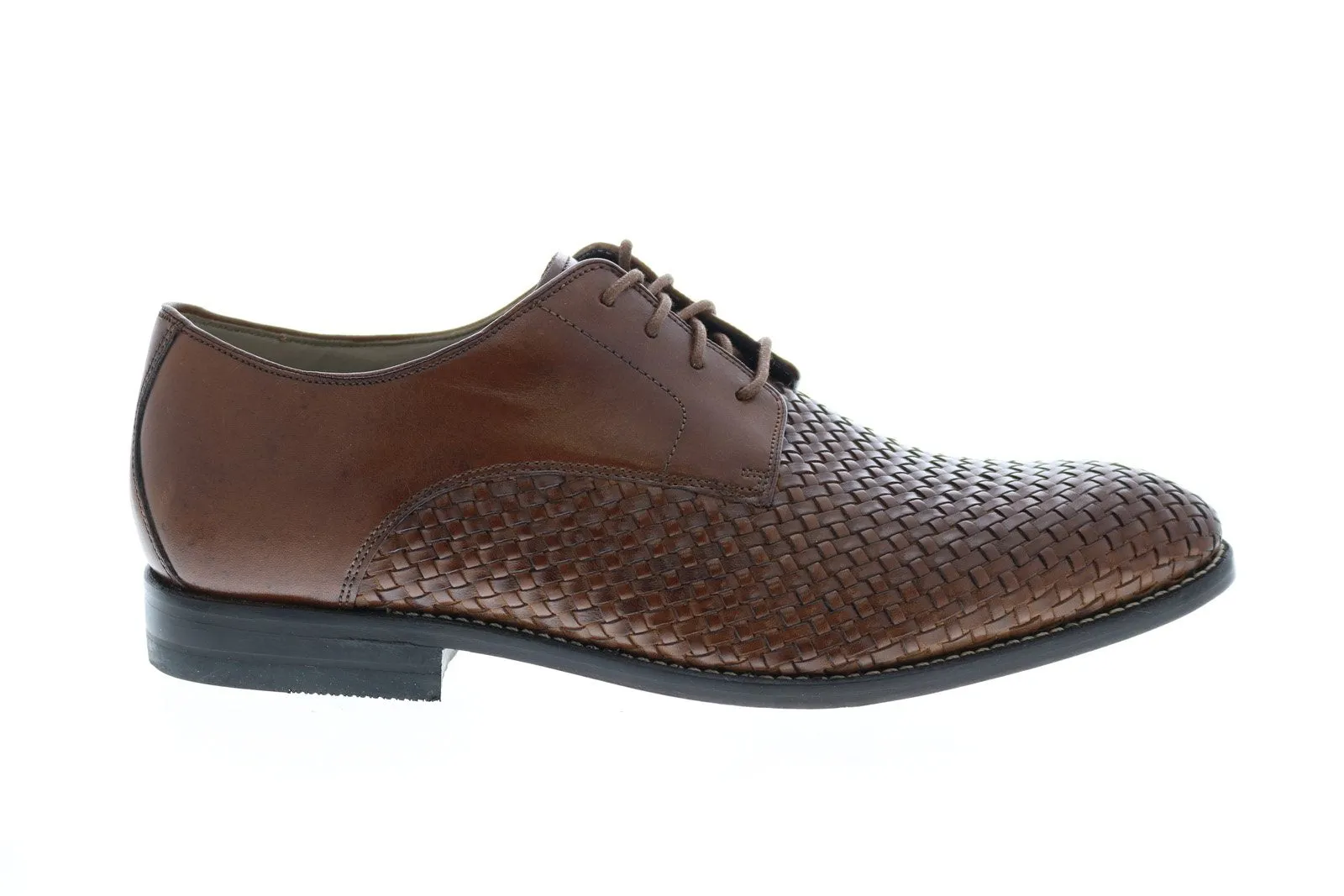 Men's Brown Leather Plain Toe Oxfords by Clarks