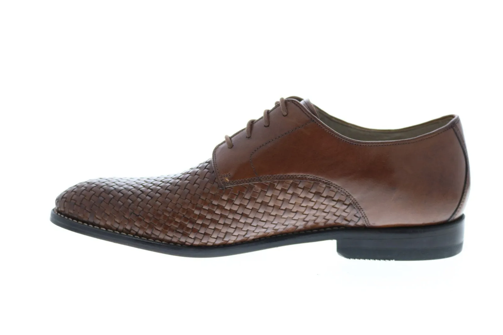 Men's Brown Leather Plain Toe Oxfords by Clarks