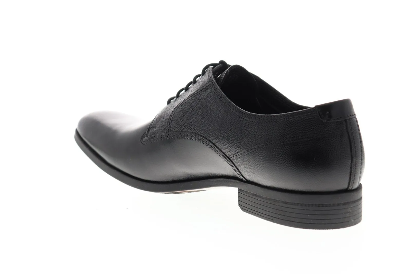 Men's Clarks Gilmore Walk 26134860 Black Leather Lace-Up Plain Toe Oxfords