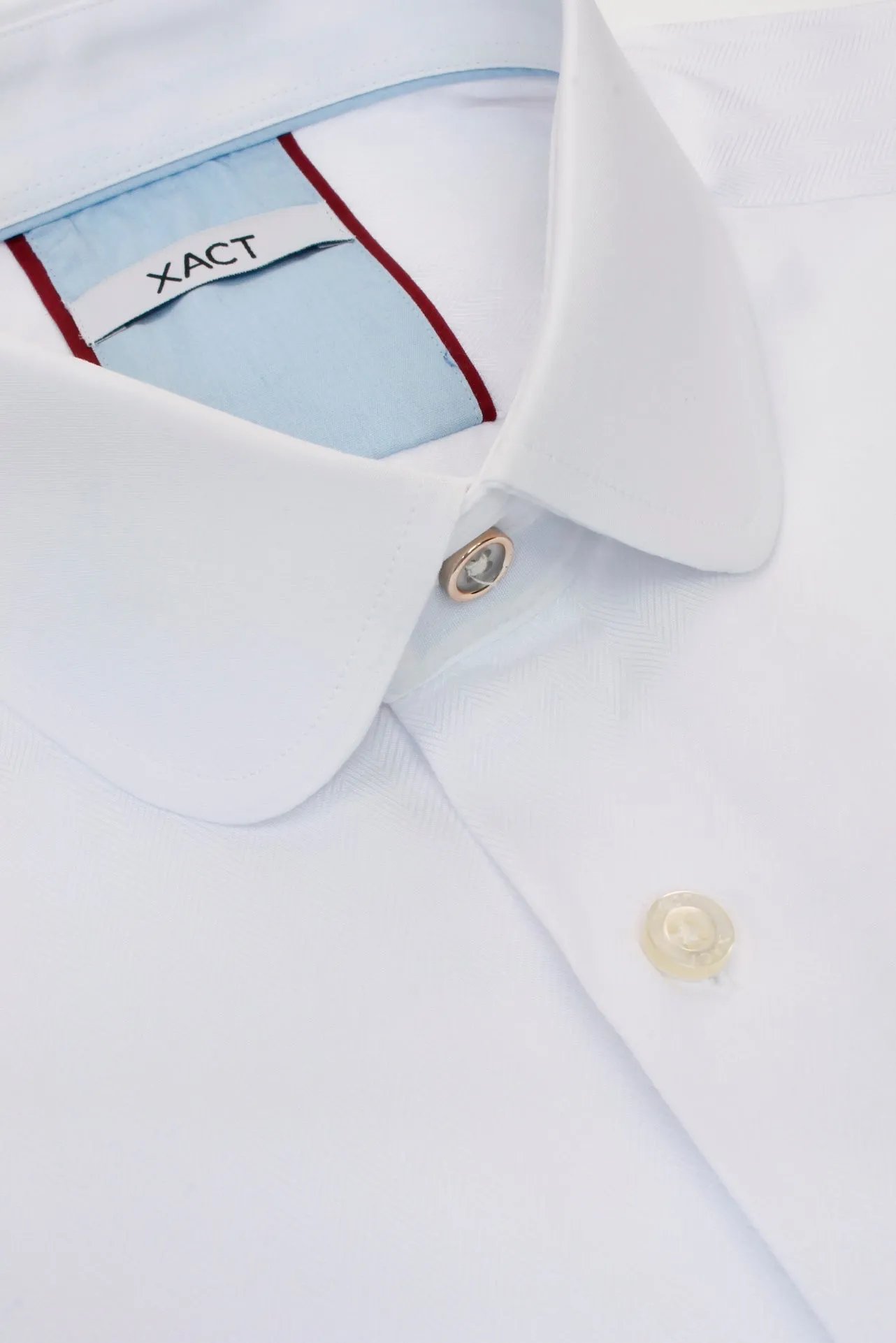 Xact Men's White Club/Penny Collar Shirt