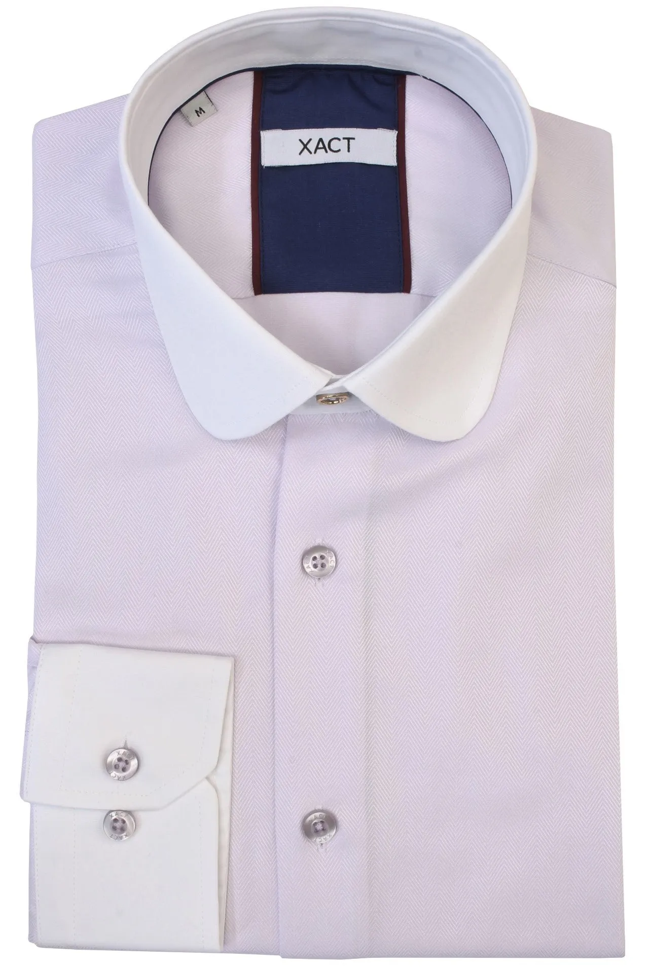 Xact Men's White Club/Penny Collar Shirt