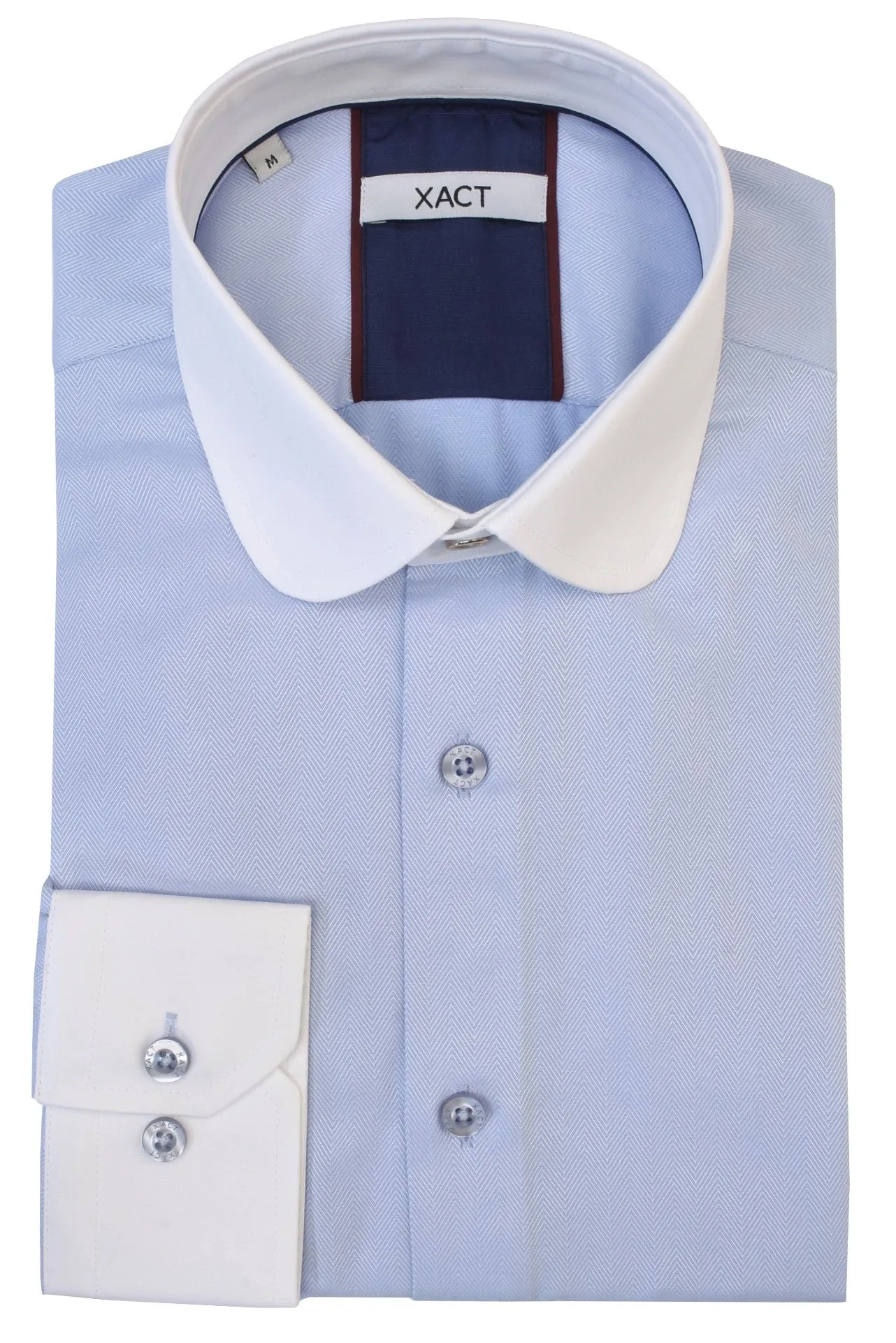 Xact Men's White Club/Penny Collar Shirt