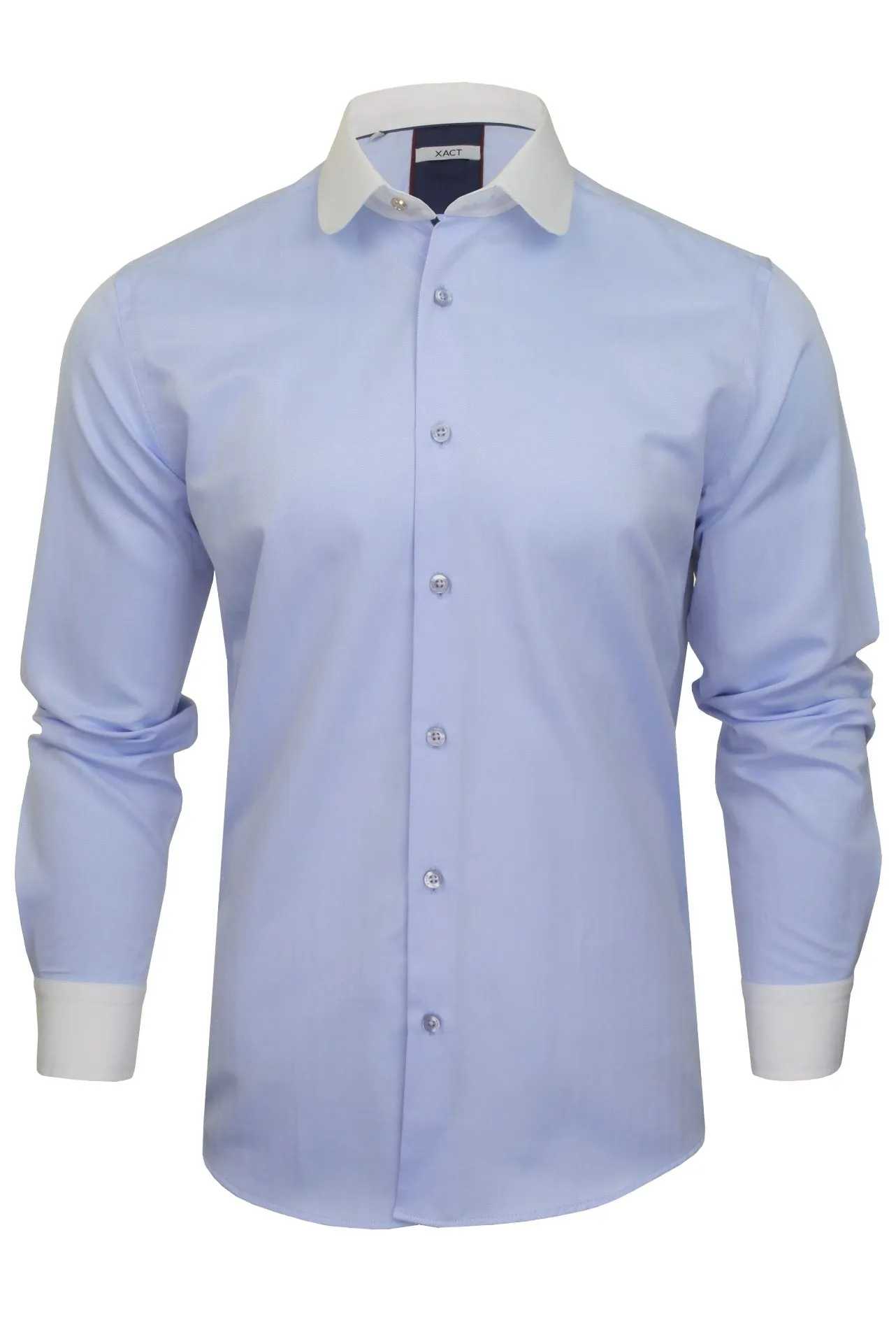 Xact Men's White Club/Penny Collar Shirt