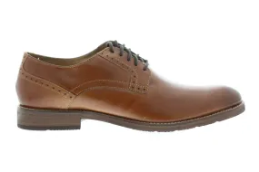 Men's Florsheim Marengo Brown Leather Plain Toe Oxfords