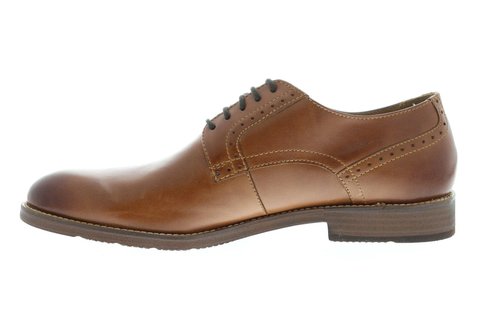 Men's Florsheim Marengo Brown Leather Plain Toe Oxfords