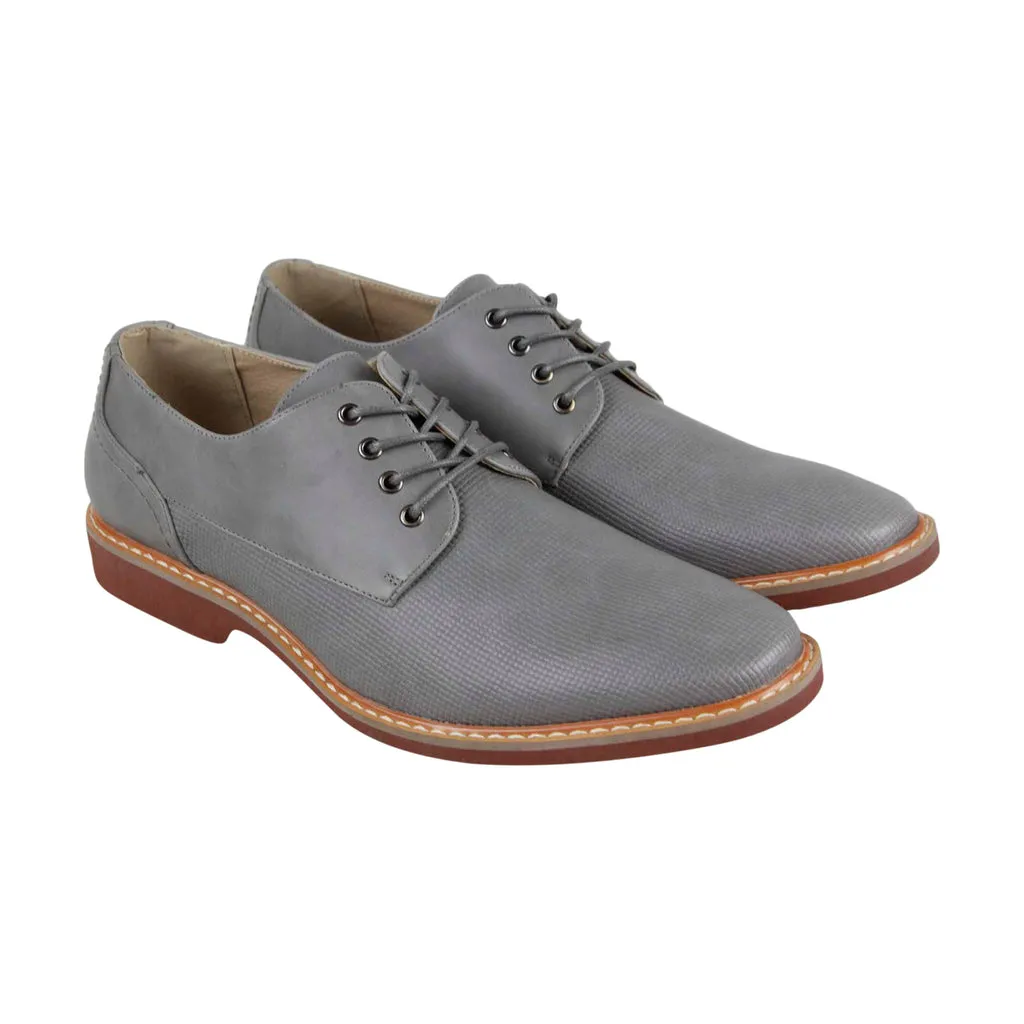 Men's Gray Plain Toe Oxfords by Unlisted Jupiter Oxford