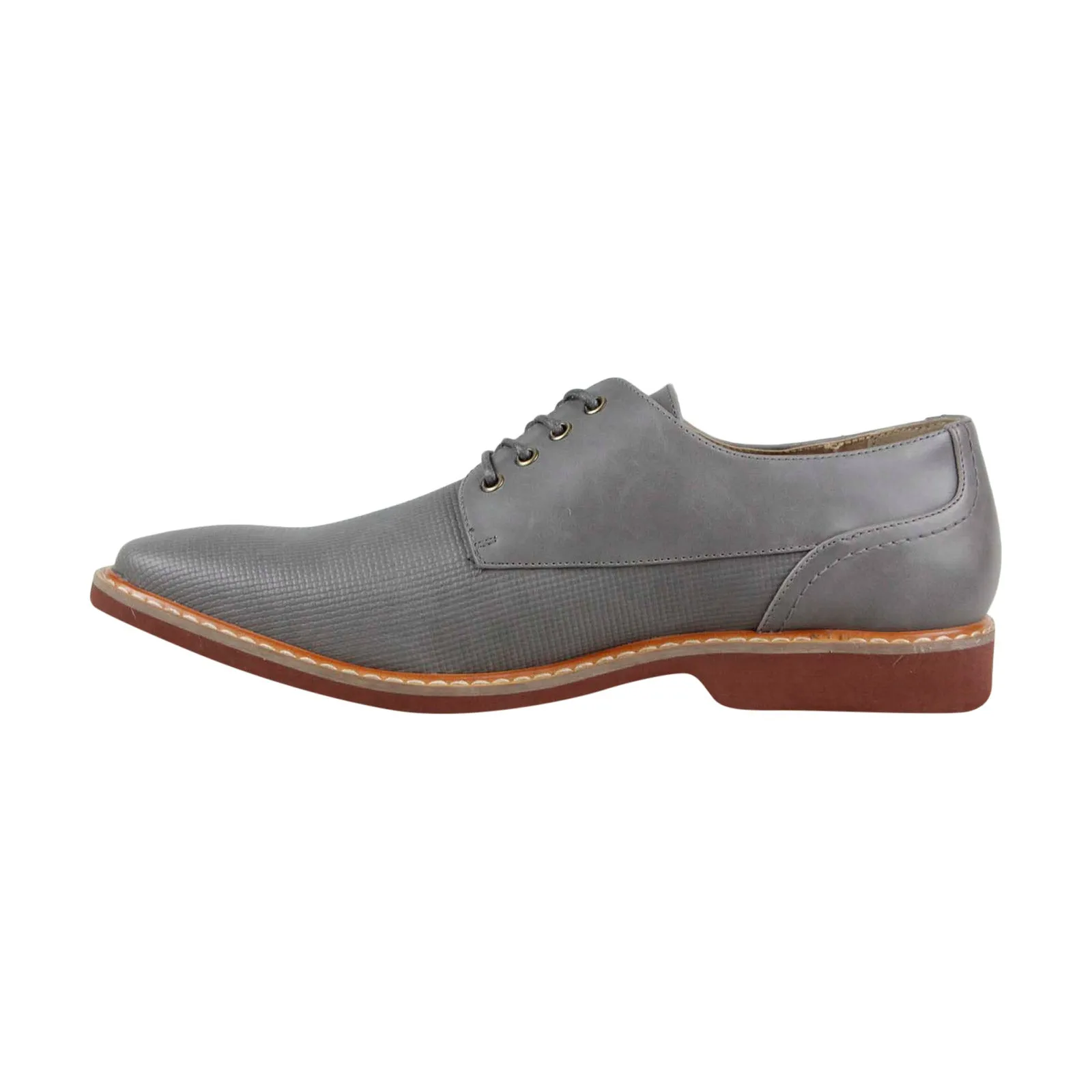 Men's Gray Plain Toe Oxfords by Unlisted Jupiter Oxford