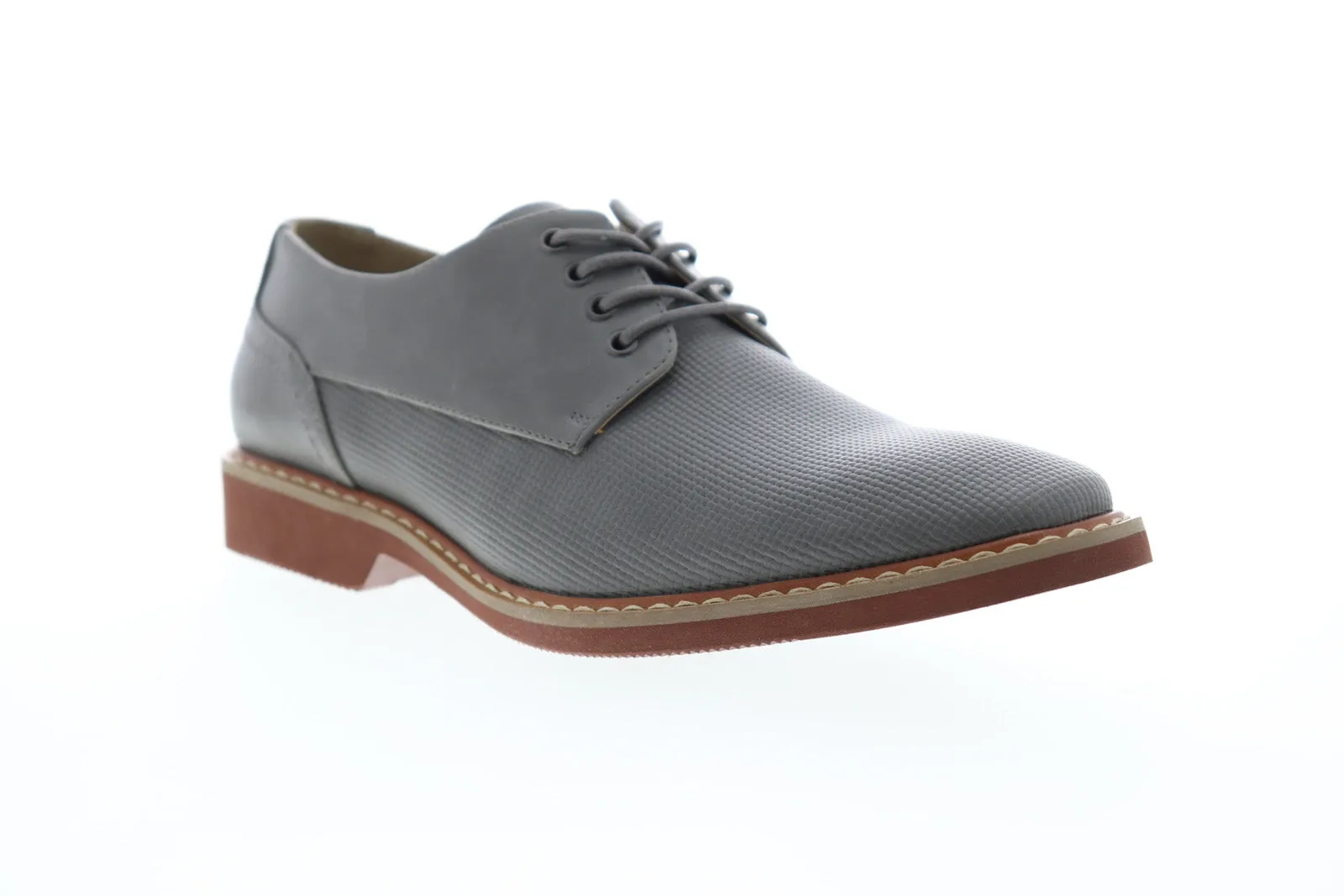 Men's Gray Plain Toe Oxfords by Unlisted Jupiter Oxford