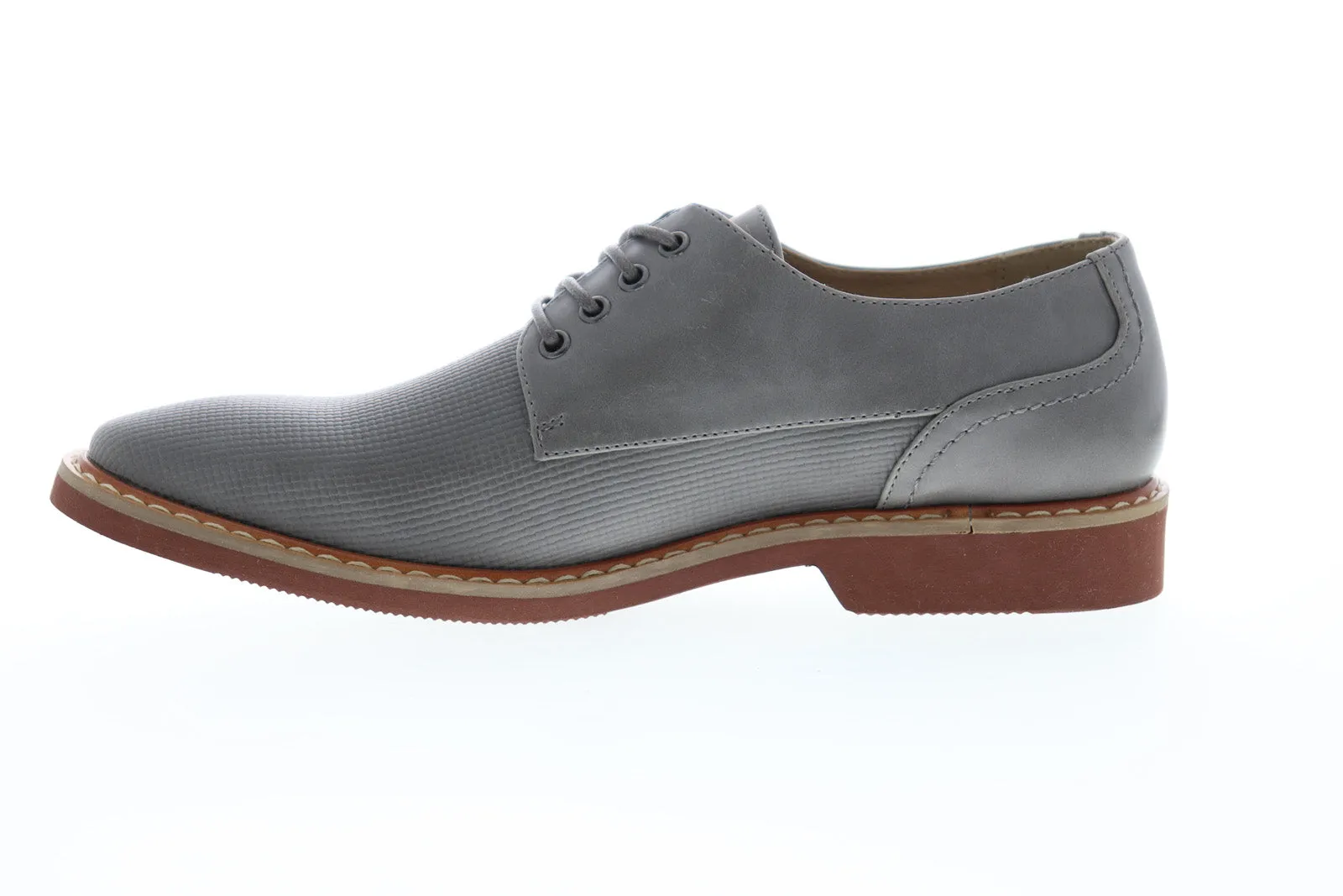 Men's Gray Plain Toe Oxfords by Unlisted Jupiter Oxford