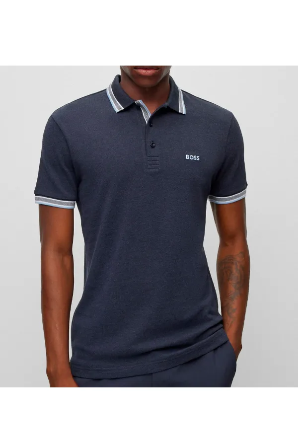 Hugo Boss Contrast Paddy Polo Ink Blue