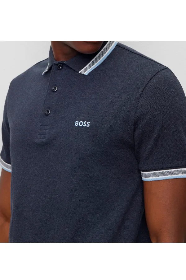 Hugo Boss Contrast Paddy Polo Ink Blue