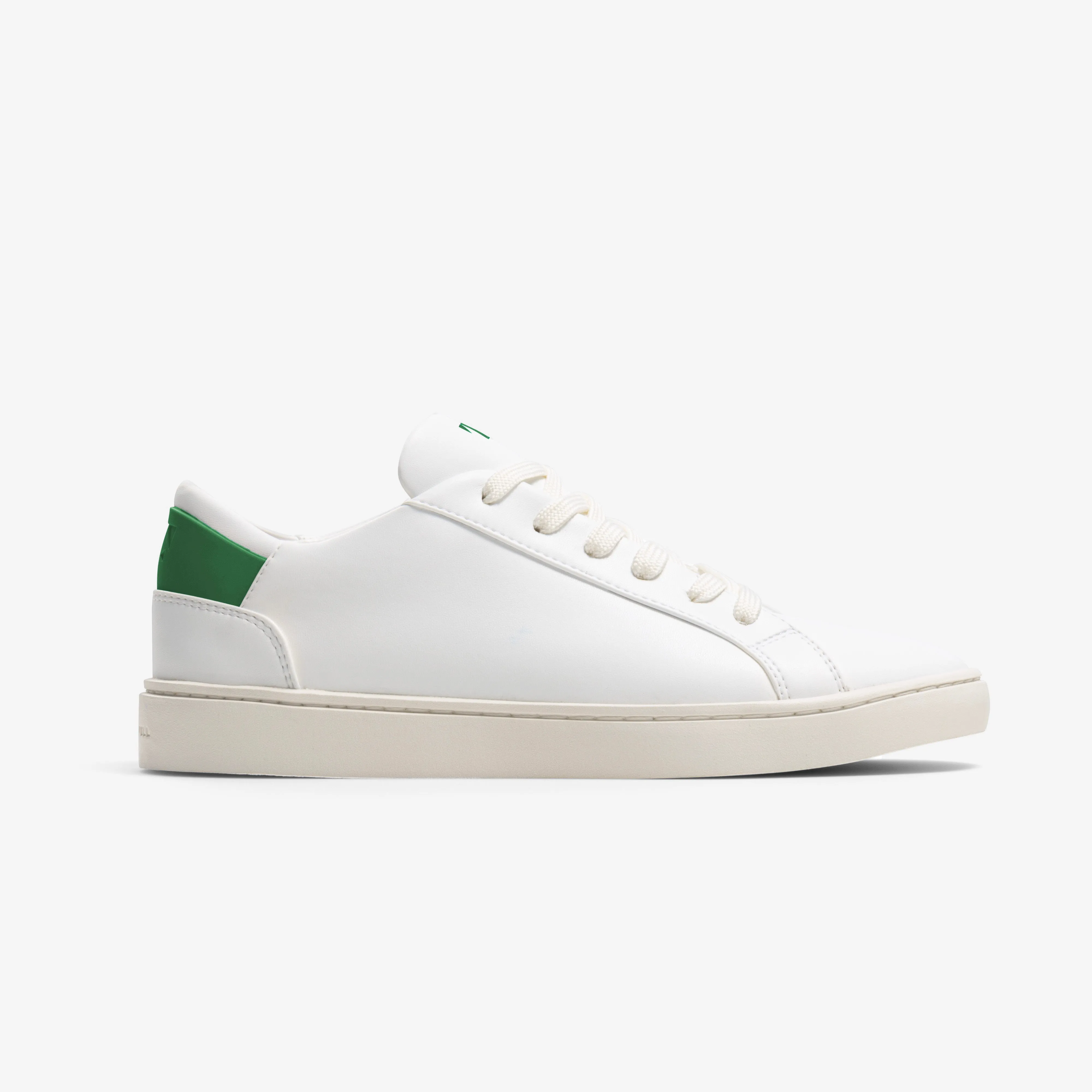 Men's Lace Up | White-Kelly Green