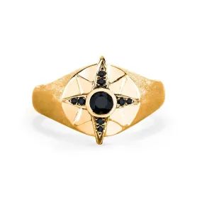 North Star Signet Ring for Men