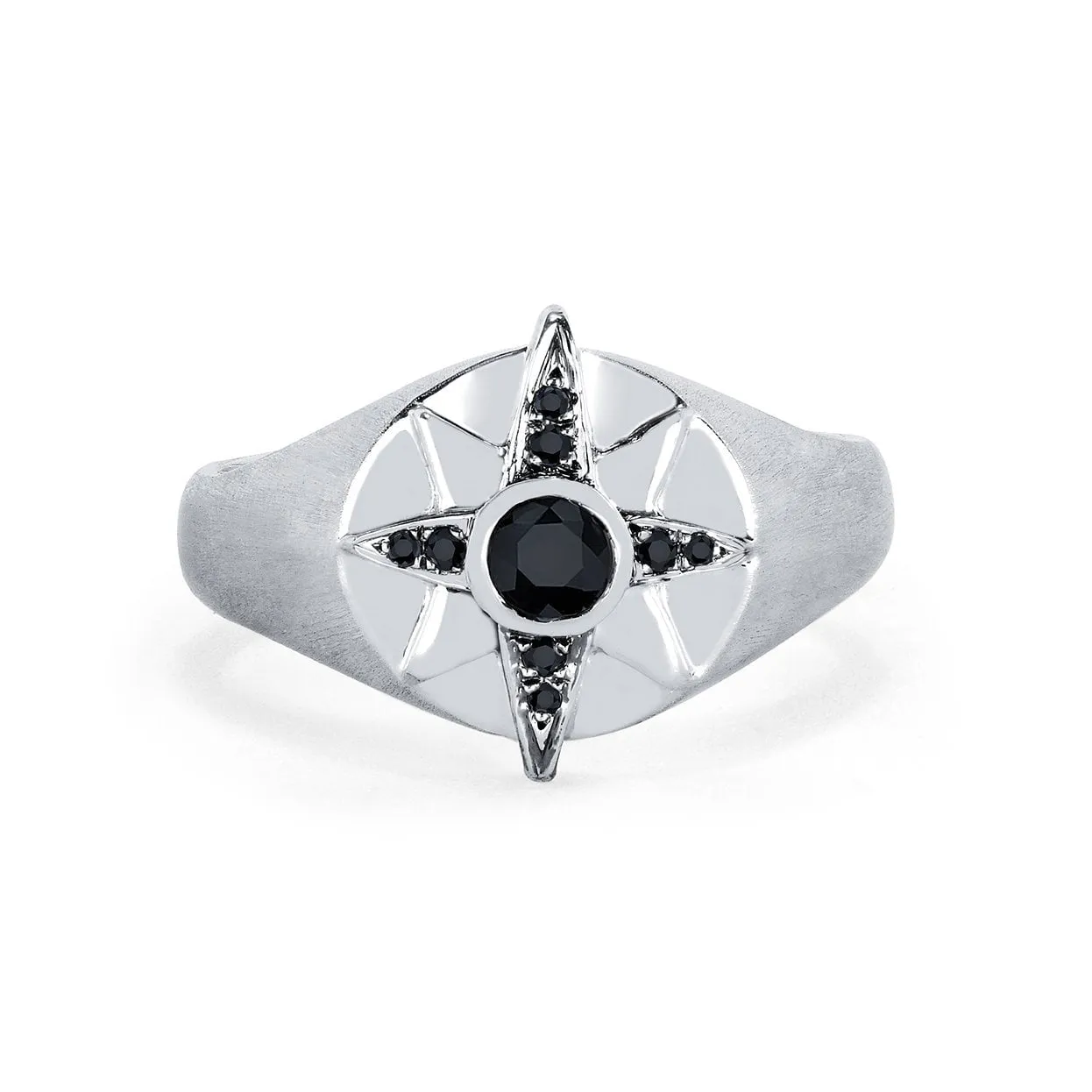 North Star Signet Ring for Men