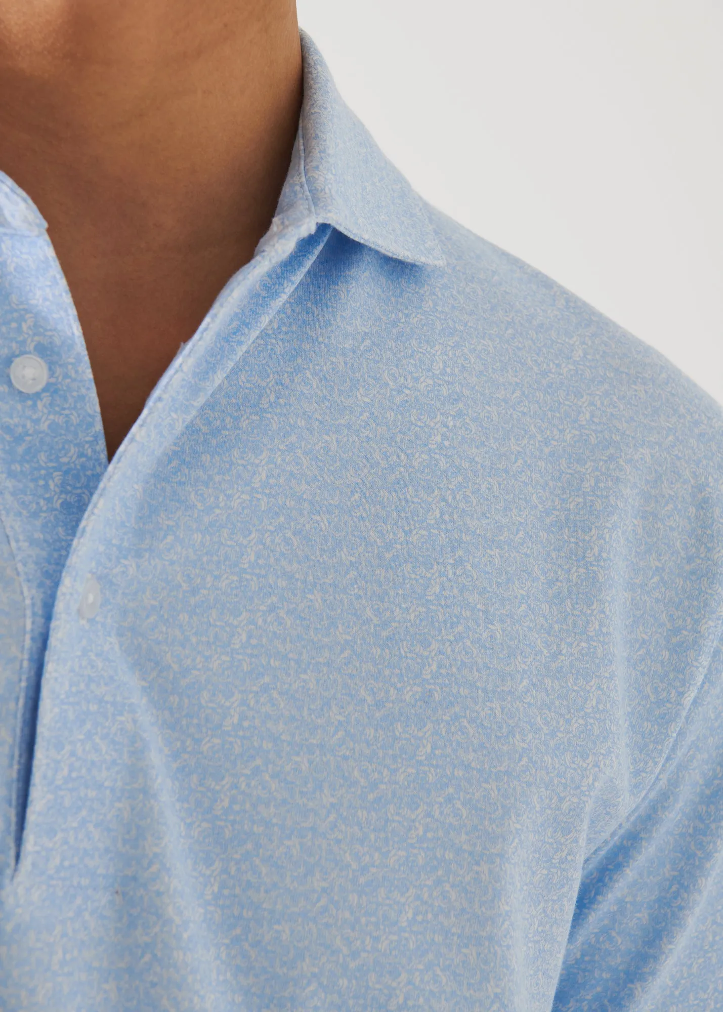 PIMA COTTON STRETCH PRINTED POLO