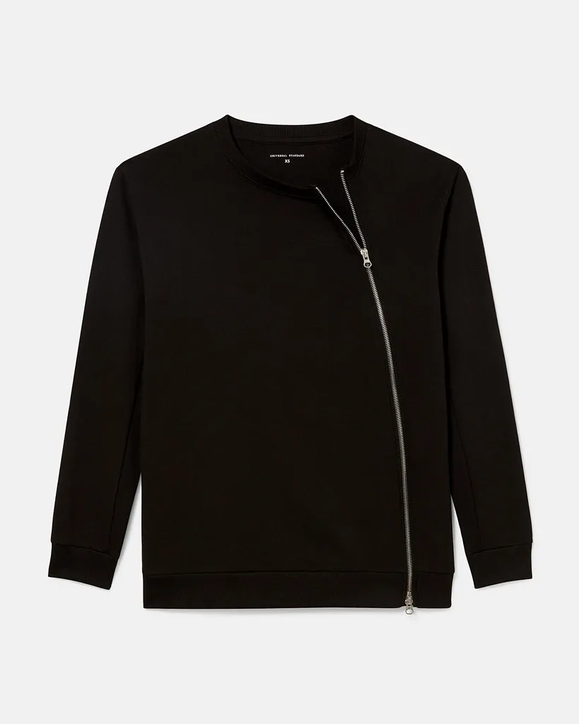 Meridien Zip Sweatshirt - Black