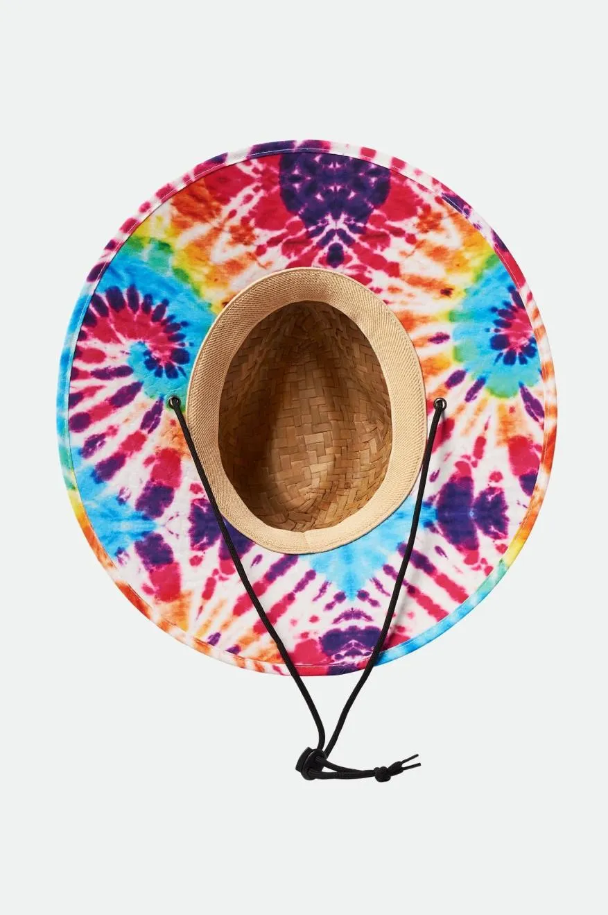 Messer Lifeguard Hat - Tan/Acid Tie Dye