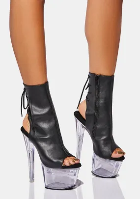 Midnight Risk It All Light Up Platform Heels-