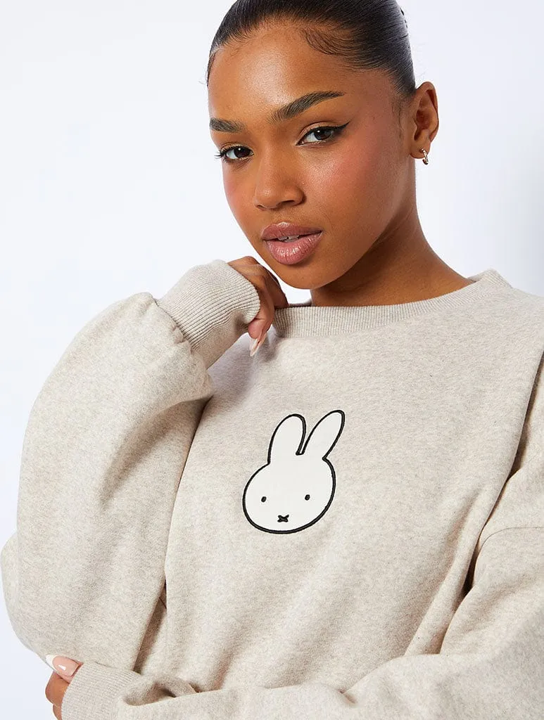 Miffy x Skinnydip Oatmeal Sweatshirt