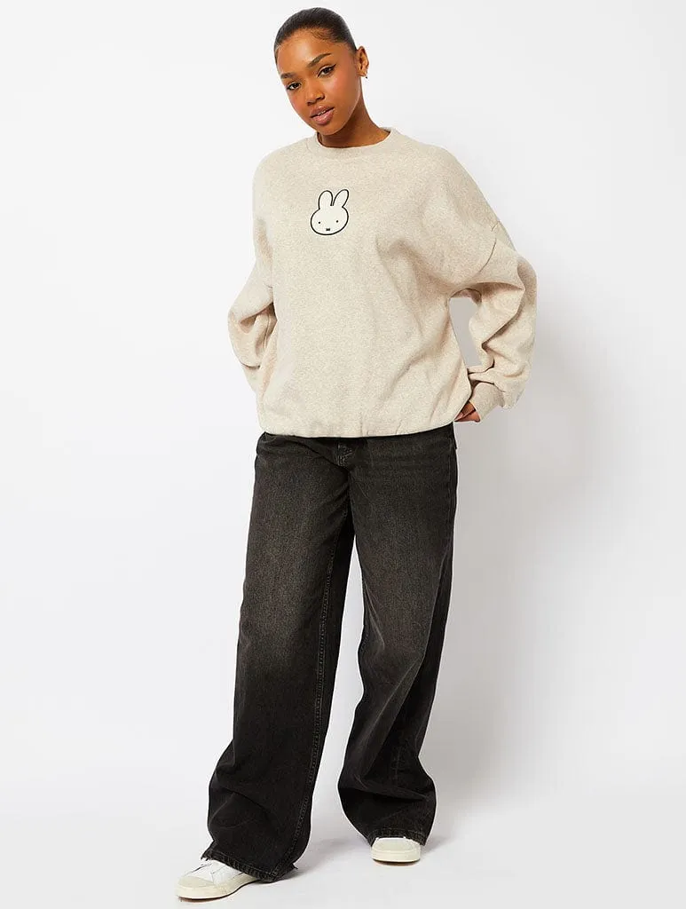 Miffy x Skinnydip Oatmeal Sweatshirt