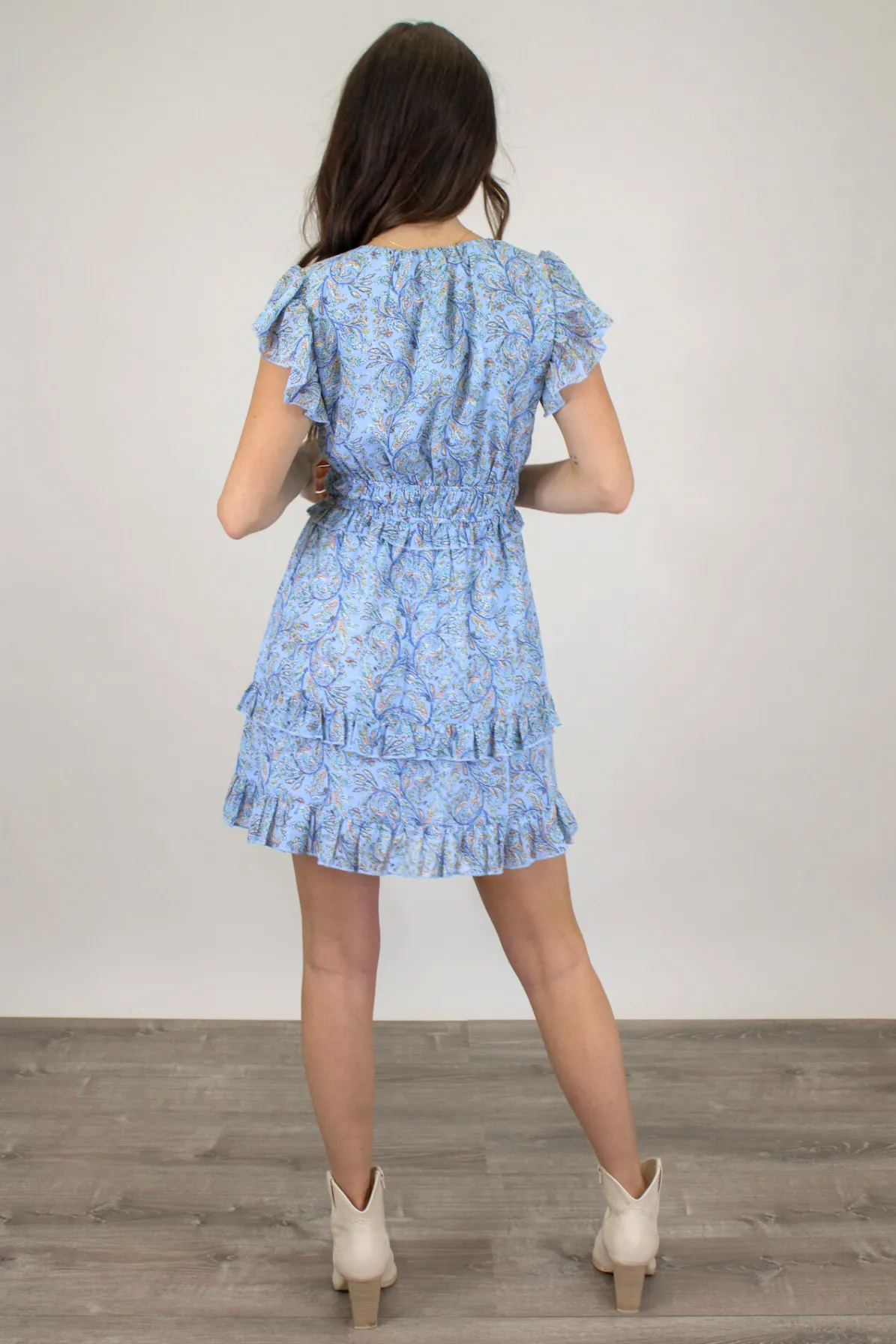 Paisley Mini Dress in Miley design