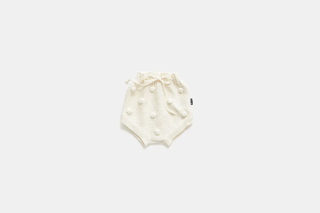 Milk Popcorn Knit Bloomers