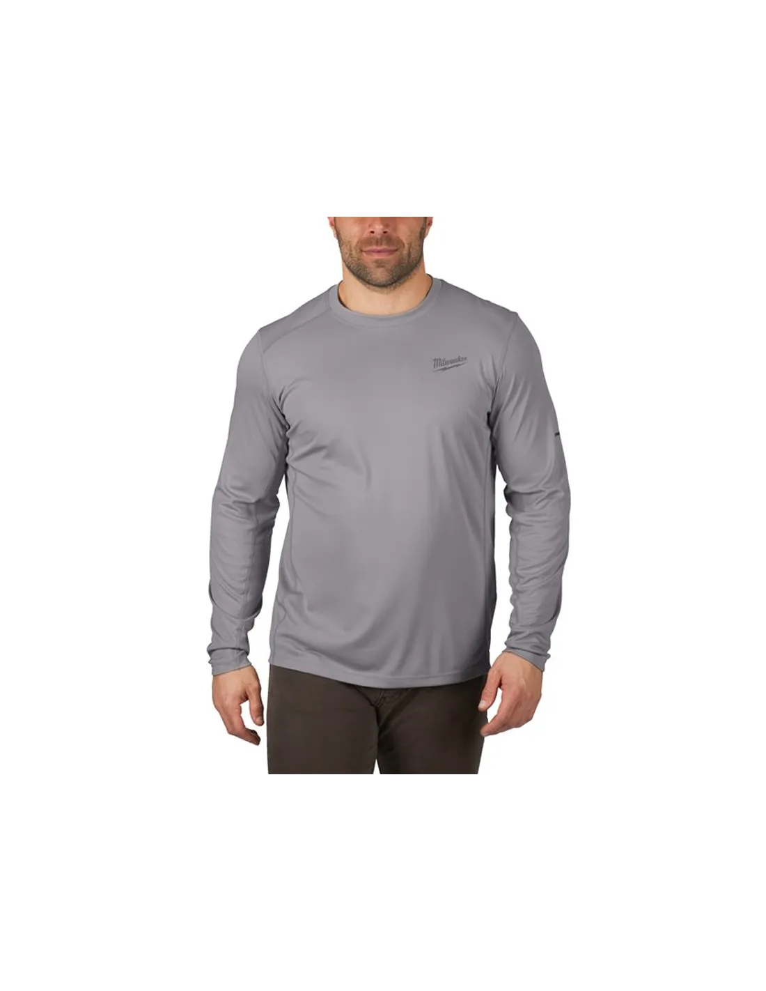 Lightweight Long-Sleeve T-Shirt - Grey - Size S