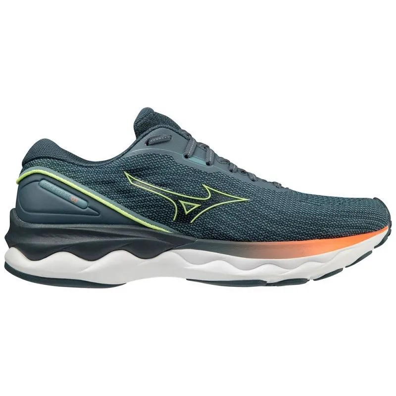 MIZUNO WAVE SKYRISE 3 SMOKE BLUE/LIME/NEON FLAME FOR MEN'S