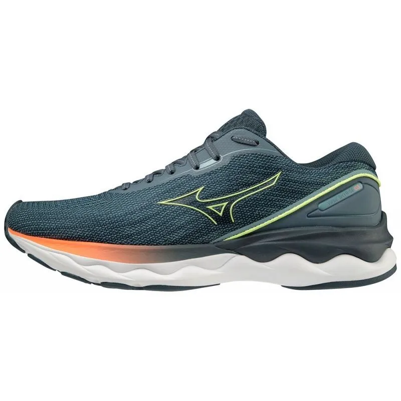 MIZUNO WAVE SKYRISE 3 SMOKE BLUE/LIME/NEON FLAME FOR MEN'S