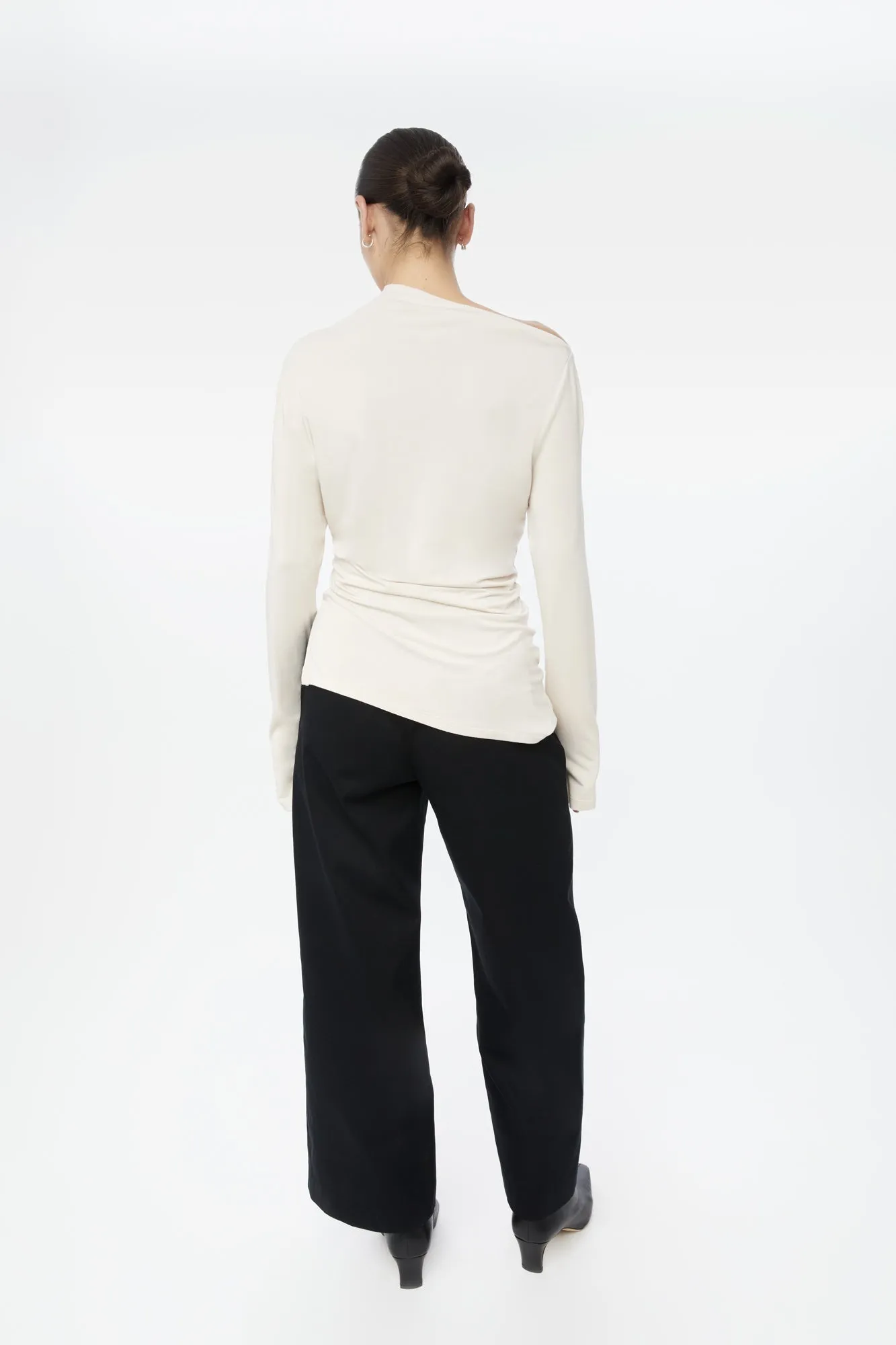 Modal Asymmetric Knit Top