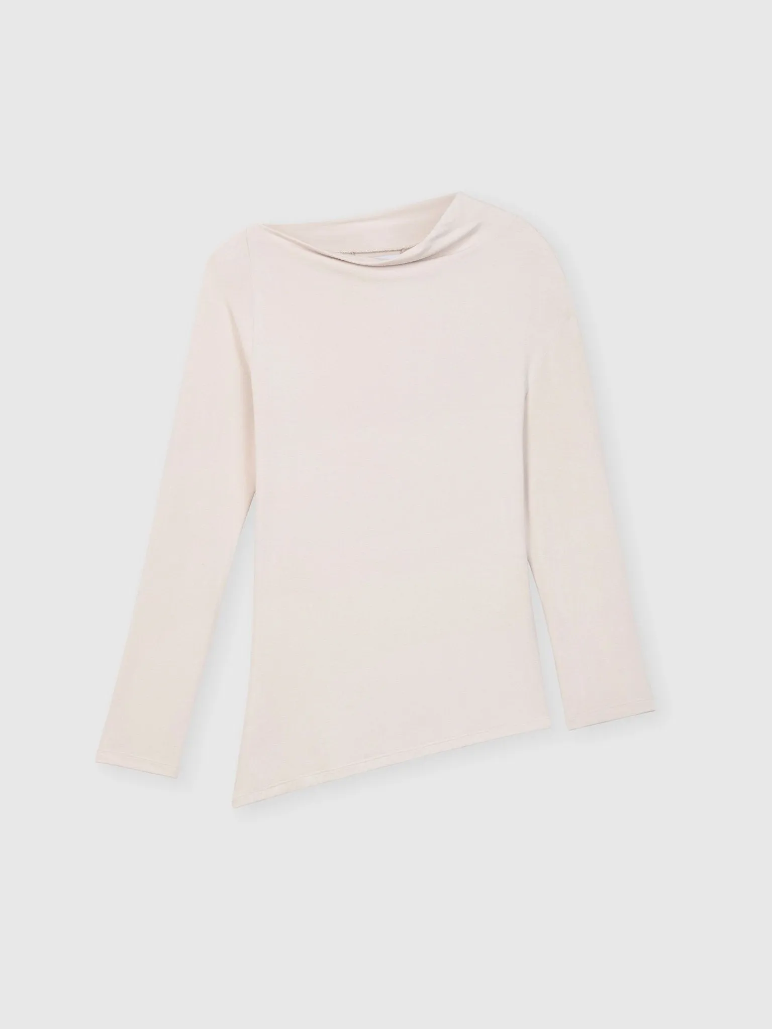 Modal Asymmetric Knit Top