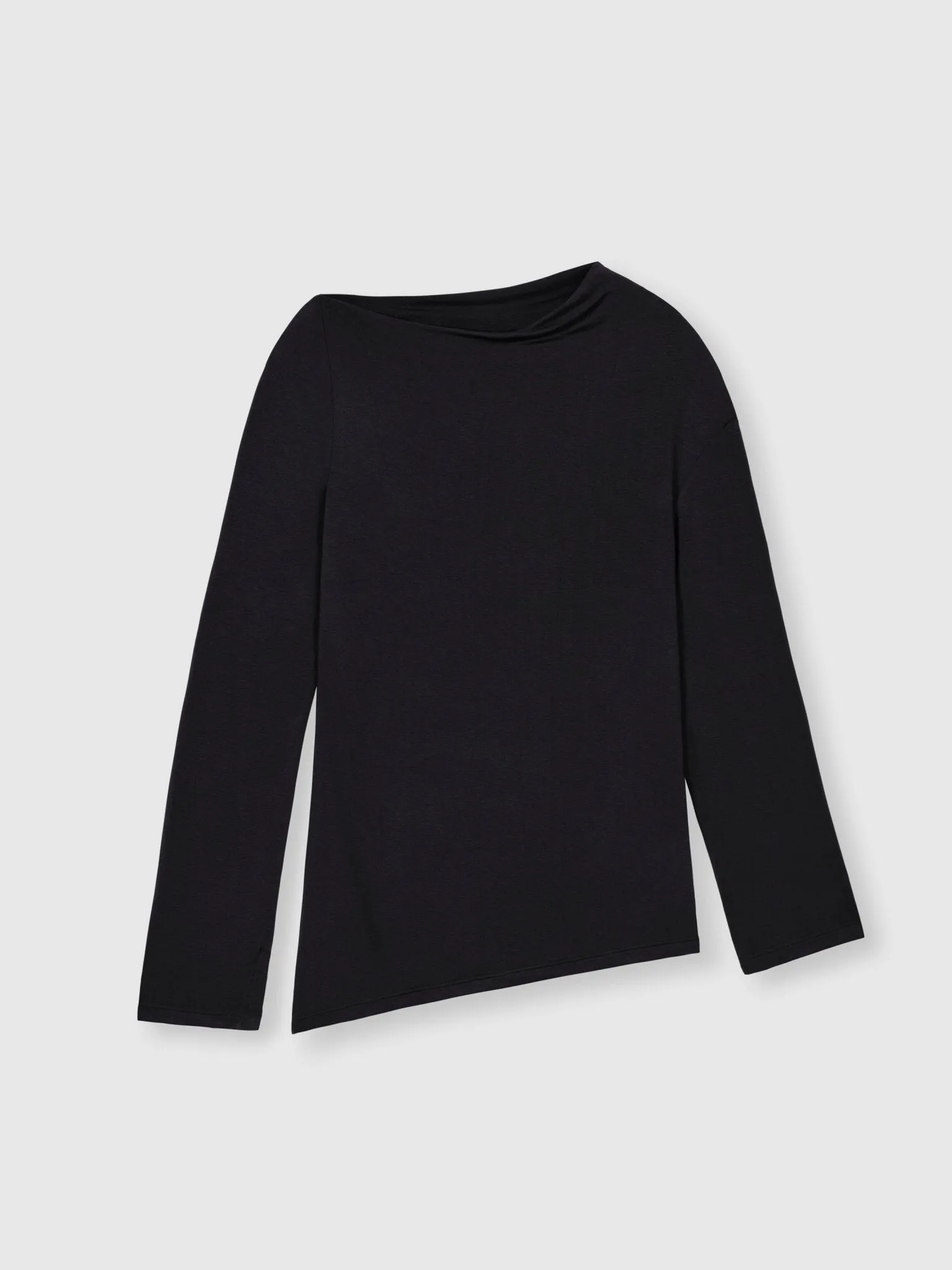 Modal Asymmetric Knit Top