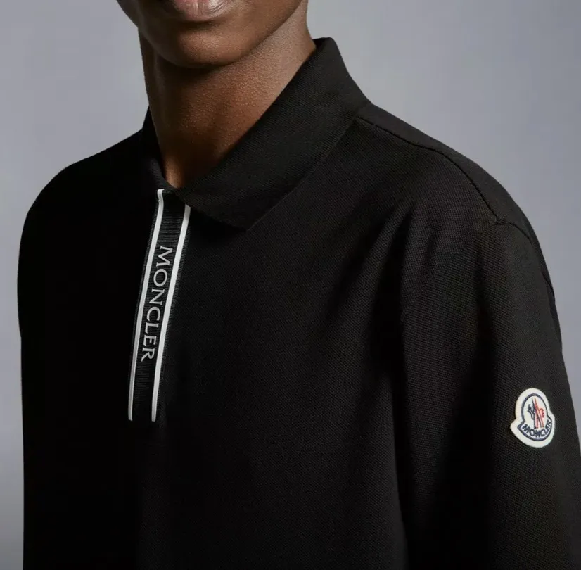 MONCLER Logo Motif Polo Shirt