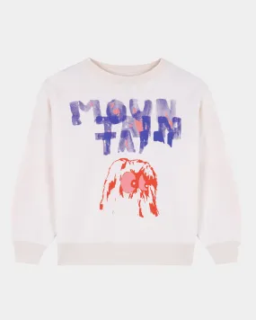 Mountaintain White Sweatshirt