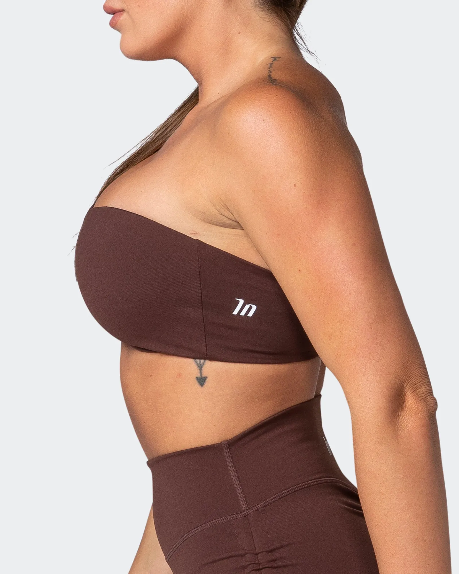 Movement One Shoulder Bralette - Coffee