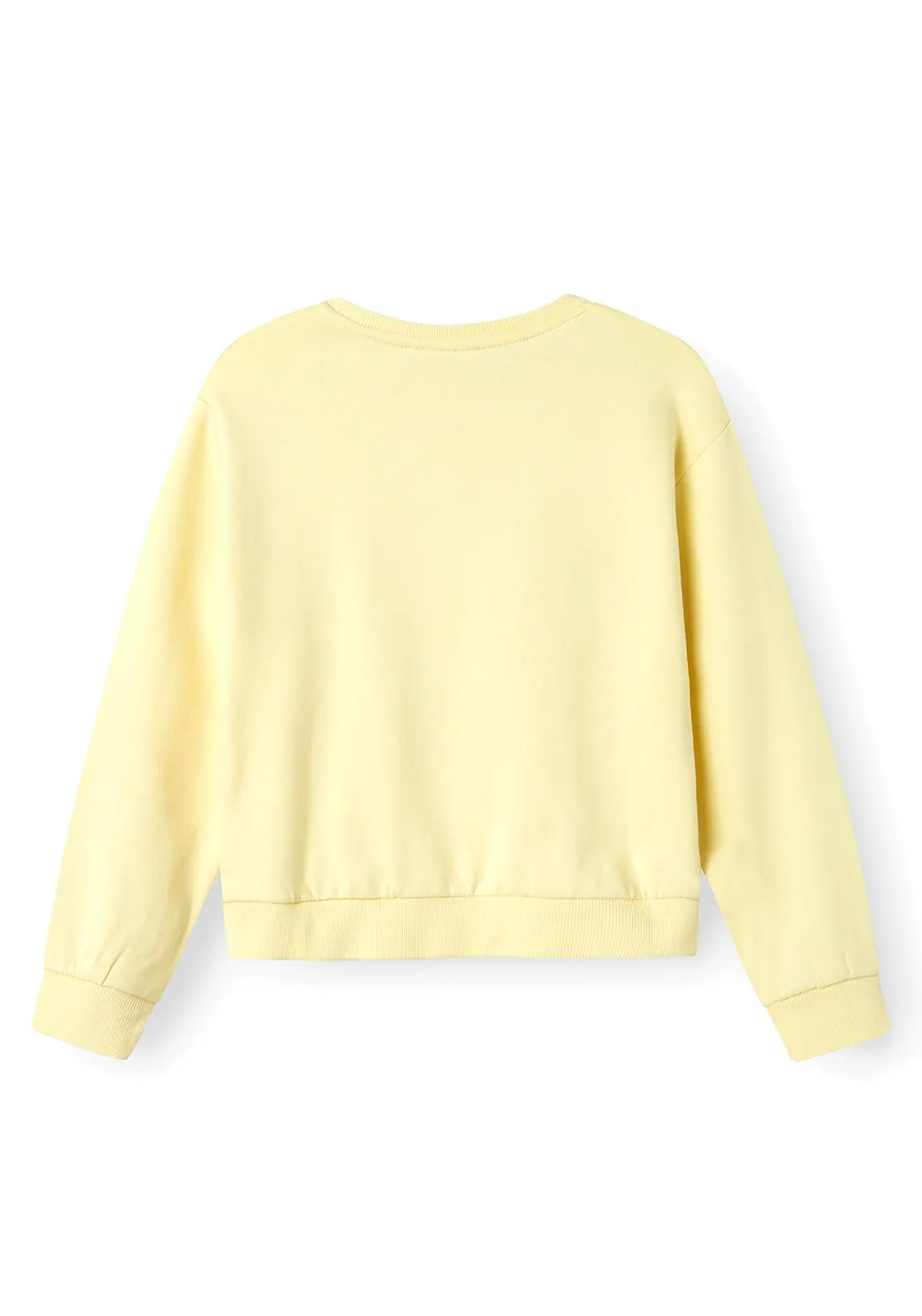 Name It Kid Girl Teka Long Sleeve Sweater, Pastel Yellow