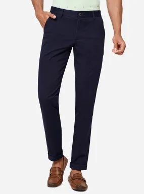 Navy Blue Casual Trousers