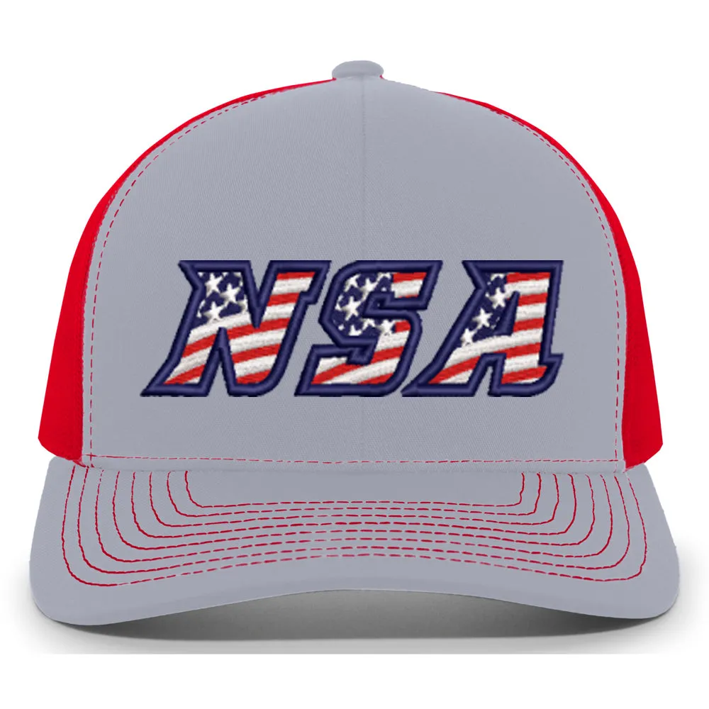 Heather Red Snapback from NSA Flag Series